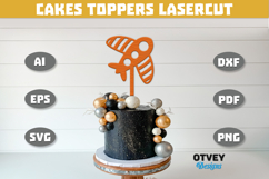 4th Of July Cakes Toppers Laser Cut Product Image 1