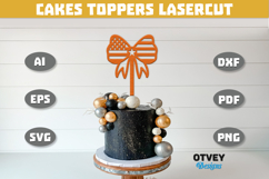 4th Of July Cakes Toppers Laser Cut Product Image 2