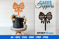 4th Of July Cakes Toppers Laser Cut Product Image 1