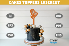 4th Of July Cakes Toppers Laser Cut Product Image 1