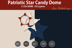 Patriotic star candy dome SVG Product Image 2