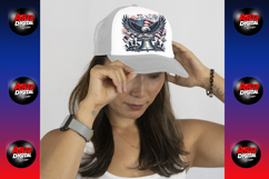 Patriotic Eagle USA, Flag 4th of July PNG Product Image 11
