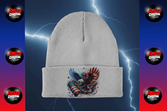 Patriotic Eagle USA, Flag 4th of July PNG Product Image 12