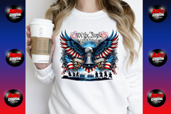 Patriotic Eagle USA, Flag 4th of July PNG Product Image 3