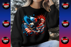 Patriotic Eagle USA, Flag 4th of July PNG Product Image 5