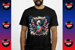 Patriotic Eagle USA, Flag 4th of July PNG Product Image 10