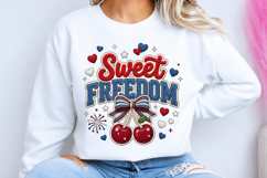 4th of July Cherries Sublimation PNG Product Image 3