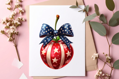 4th Of July Cherry Bow Clipart Product Image 2