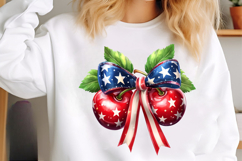 4th Of July Cherry Bow Clipart Product Image 3