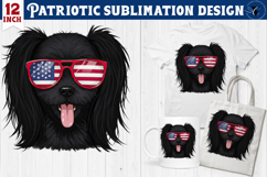 Patriotic sublimation | 4th of July | Dog clipart Product Image 1
