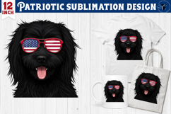 Patriotic sublimation | 4th of July | Dog clipart Product Image 1