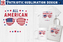 Patriotic sublimation | 4th of July | Sunglasses Product Image 1