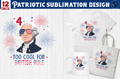Patriotic sublimation | 4th of July | George Washington Product Image 1
