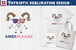 Patriotic sublimation | 4th of July | Goat clipart Product Image 1
