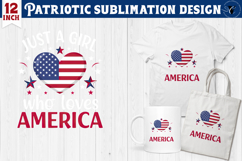 Patriotic sublimation | 4th of July | Patriotic Heart Product Image 1