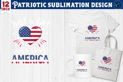 Patriotic sublimation | 4th of July | Patriotic Heart Product Image 1