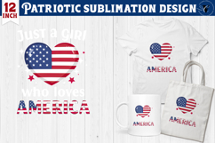 Patriotic sublimation | 4th of July | Patriotic Heart Product Image 1