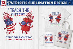 Patriotic sublimation | 4th of July | Teacher Clipart Product Image 1