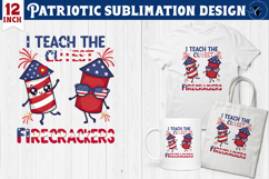 Patriotic sublimation | 4th of July | Teacher Clipart Product Image 1