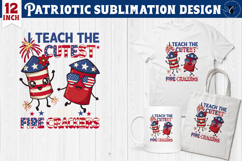 Patriotic sublimation | 4th of July | Teacher Clipart Product Image 1