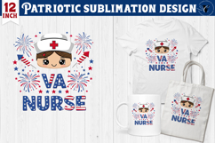 Patriotic sublimation | 4th of July | VA NURSE Clipart Product Image 1