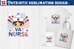 Patriotic sublimation | 4th of July | VA NURSE Clipart Product Image 1