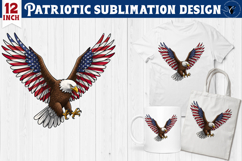 Patriotic sublimation | 4th of July | Bald Eagle clipart Product Image 1