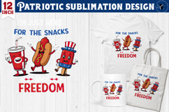 Patriotic sublimation | 4th of July | Food Characters Product Image 1