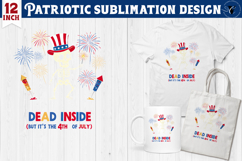 Patriotic sublimation | 4th of July | Skeleton Clipart Product Image 1