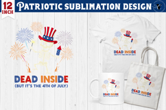 Patriotic sublimation | 4th of July | Skeleton Clipart Product Image 1