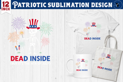 Patriotic sublimation | 4th of July | Skeleton Clipart Product Image 1