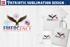 Patriotic sublimation | 4th of July | Bald Eagle clipart Product Image 1