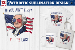 Patriotic sublimation | 4th of July | George Washington Product Image 1