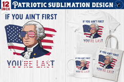 Patriotic sublimation | 4th of July | George Washington Product Image 1