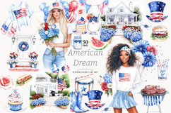 GlamArtZhanna, 4th of July clipart, 4th of July clip art, 4th of July images, 4th of July png, Patriotic clipart, USA illustrations, America illustration, America clipart, Patriotic girl png, Independence Day png, American clip art, American girl png, Sum