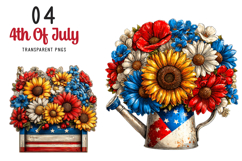 4th Of July Clipart Patriotic Sublimation Design Product Image 1