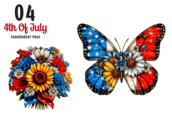 4th Of July Clipart ,Patriotic Sublimation Design Product Image 1