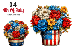 4th Of July Clipart Patriotic Sublimation Design Product Image 1