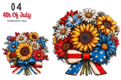 4th Of July Clipart Patriotic Sublimation Design Product Image 1