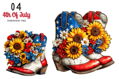 4th Of July Clipart Patriotic Sublimation Design Product Image 1
