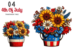 4th Of July Clipart Patriotic Sublimation Design Product Image 1