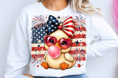 4th Of July Cute Bird Sublimation PNG Product Image 1