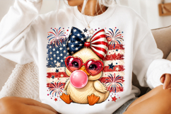 4th Of July Cute Bird Sublimation PNG Product Image 2