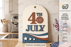 4Th Of July Cutting Boards Bundle Laser Cut. Kitchen SVG Product Image 9
