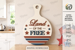 4Th Of July Cutting Boards Bundle Laser Cut. Kitchen SVG Product Image 11