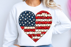 4th Of July Day Heart Brushstroke png Product Image 1