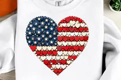 4th Of July Day Heart Brushstroke png Product Image 2