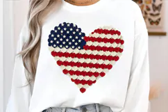 4th Of July Day Heart Brushstroke png, Patriotic USA Flag Product Image 4