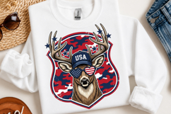 4th Of July Deer Hunting Png, Red White &amp; Blue Product Image 2