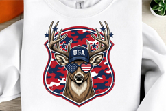 4th Of July Deer Hunting Png, Red White &amp; Blue Product Image 3